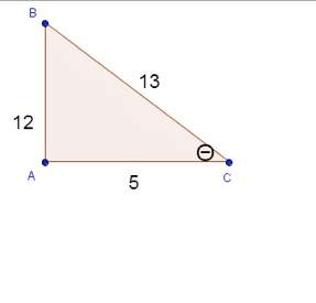 "find the sine ratio of angle θ. hint: use the slash symbol ( / ) to represent the fraction bar and