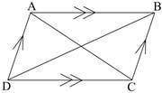 The figure below shows a parallelogram abcd. side ab is parallel to side dc and side ad is parallel