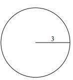 Given that the measurement is in centimeters, find the area of the circle to the nearest tenth. (use