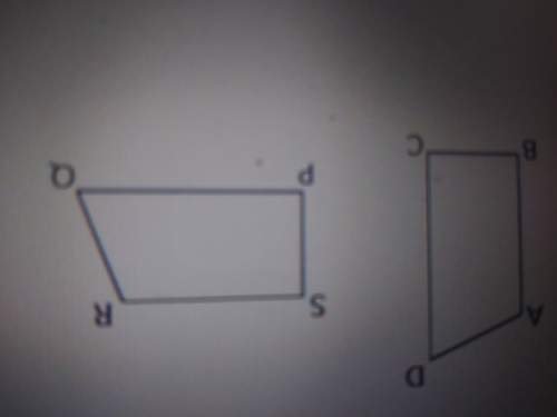 The two figures shown below are congruent. identify the corresponding sides and angles.