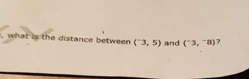 What is the distance between-3,5 and -3,-8