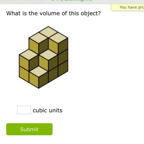 What is the volume of this cubic unit