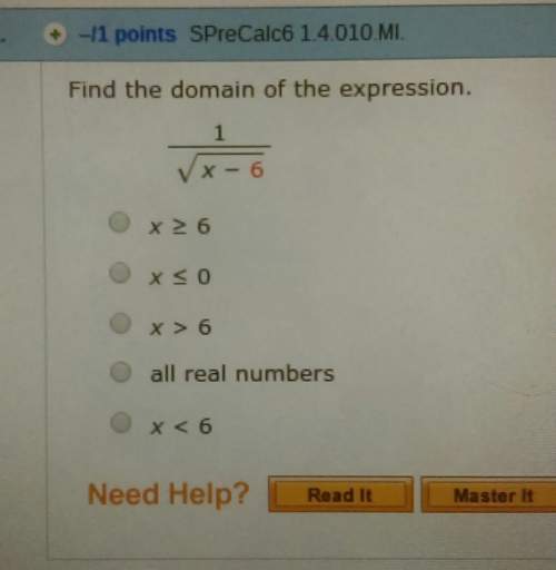 Find the domain of the expression. (20 points)