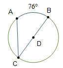 What is the measure of c ?  38° 76° 90° 152°