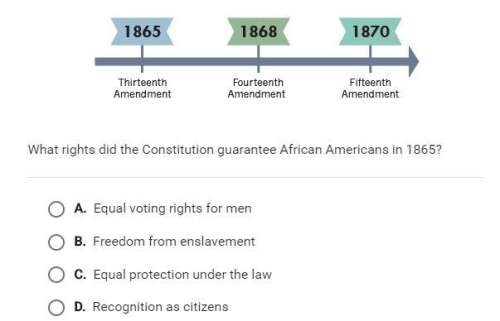 What rights did the constitution guarantee african americans in 1865?