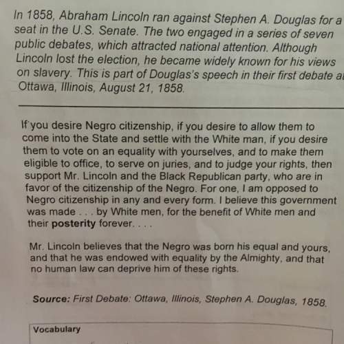 Based on this document, what so you thing douglas's views were on african americans? i need for thi