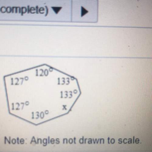 Find the measures of angle x in the figure
