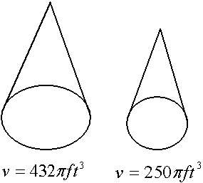 Each pair of figures is similar. use the given information to find the similarity ratio of the small