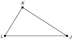 Which angle is the included angle for jl and kl ?  a) l b) k c) l