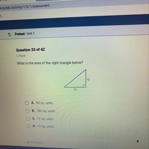 What is the area of the triangle below