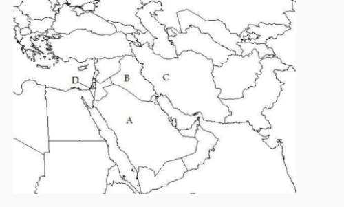 Which country is labeled by letter d on the map?