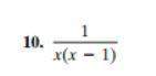 Find the partial fraction decomposition of