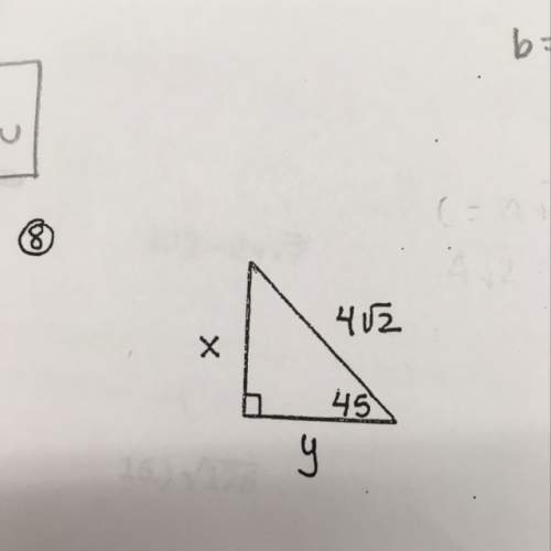 How do i solve this 45-45-90 triangle?