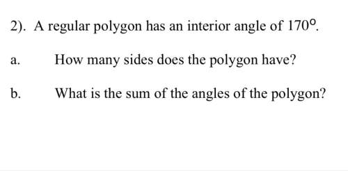 Aregular polygon has an interior angle of 170 degrees. (i need with the formulas)