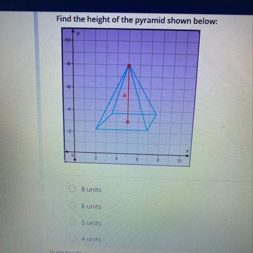 Find the height of the pyramid shown below