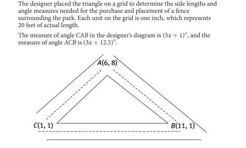 The centroid of a triangle is the triangle’s center of gravity. a fountain will be placed at t