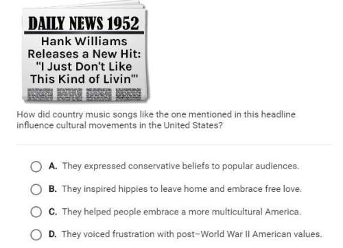 How did country music songs like the one mentioned in this headline influence cultural movements in