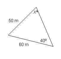The diagram below shows the dimensions of a triangular park built in a new housing development. two