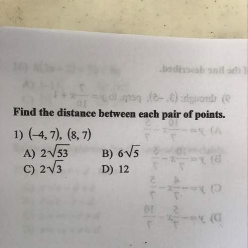 Find the distance between each pair of points