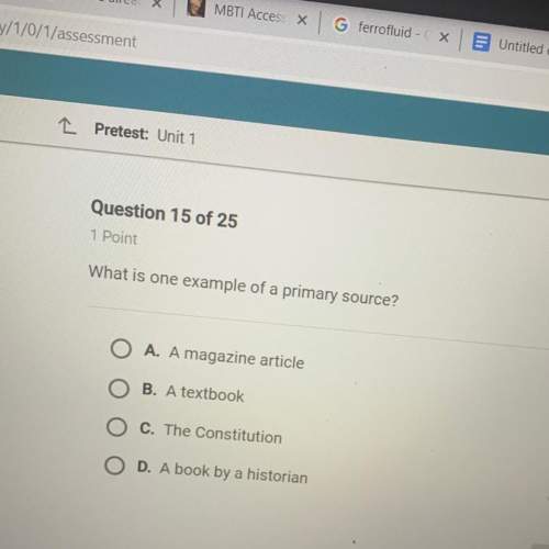 What is one example of a primary source?  a. a magazine article b. a textbo