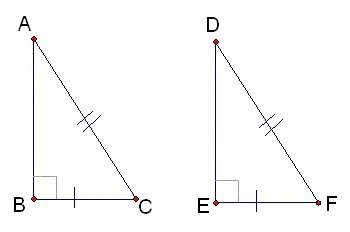 What theorem can be used to prove that the two triangles are congruent?  a) hl  b) la