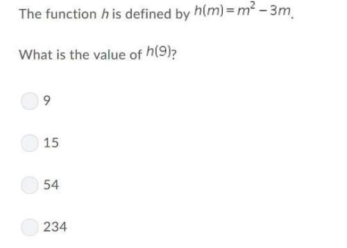 (20 points) what is the value of h(9)?