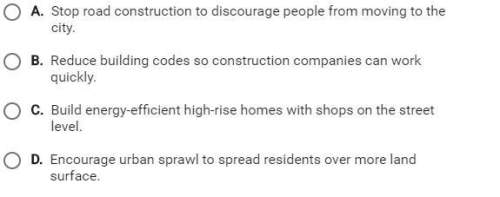 Which of these actions is the most sustainable way for a city with a growing population to address h