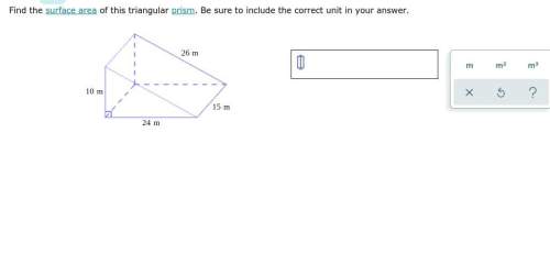Find the surface area of this triangular prism. be sure to include the correct unit in your answer.&lt;
