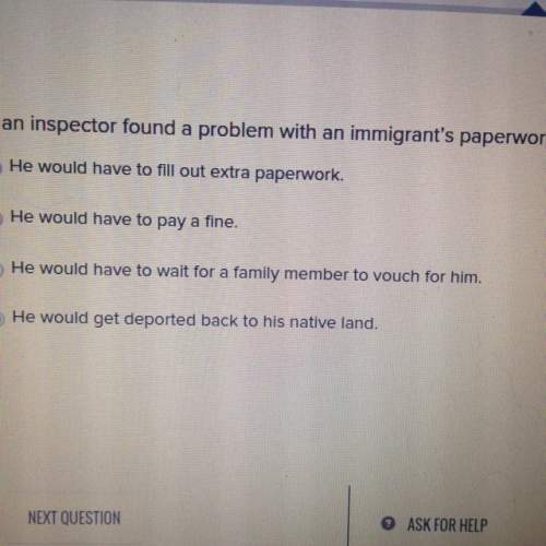 If an inspector found a problem with an immigrant's paperwork, what would most likely happen to that
