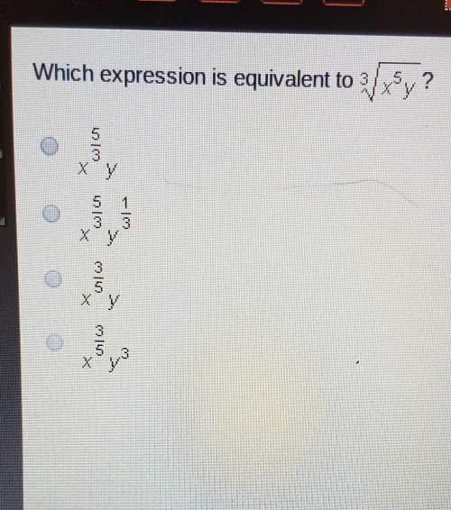 Which expression is equivalent to 3√x^5?