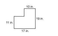What is the perimeter of the figure?  72 in.