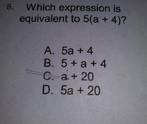 Which expression is equivalent to 5(a+4)?
