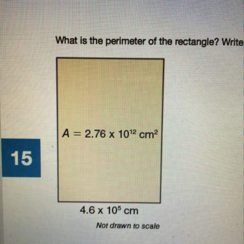 What is the perimeter of the rectangle? write your answer in scientific notation