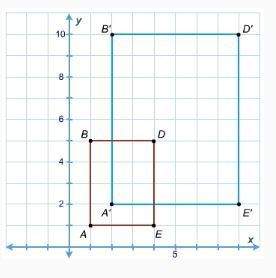 What is the scale factor used to create dilation?  a. 2  b. -2 c. -1/2 d. 1