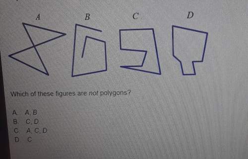 Which of these figures are not polygons