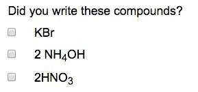 On a separate sheet of paper, write the formulas for the missing components of these neutralization