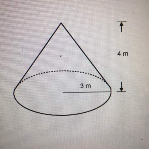 What is the volume of the cone?  use 3.14 to approximate pi and round your answer to the