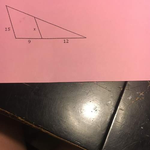 How do u find x if you have the other sides