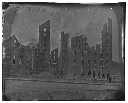 The photograph above is a picture entitled, the ruins of gallego’s flour mill, in richmond. this pic