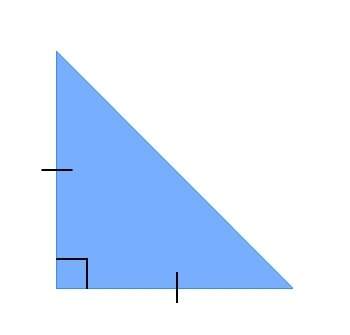 Which best describes this triangle?  a. all sides are the same length