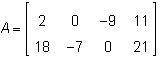 Matrix a is shown below. given that matrix a equals matrix b, what is the value of b23?  -9