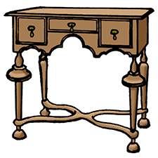 Take a look at the figure. the william and mary piece shown is called a(n) a. lowboy. b. highboy. c.