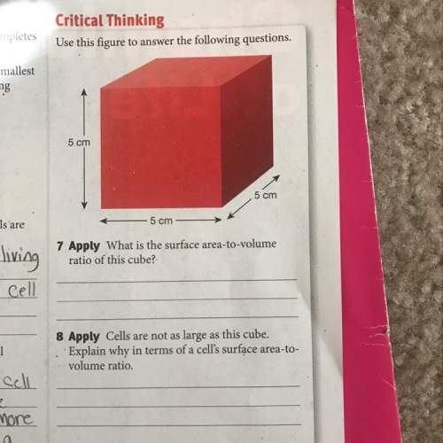 What is the surface area to volume ratio of this cube