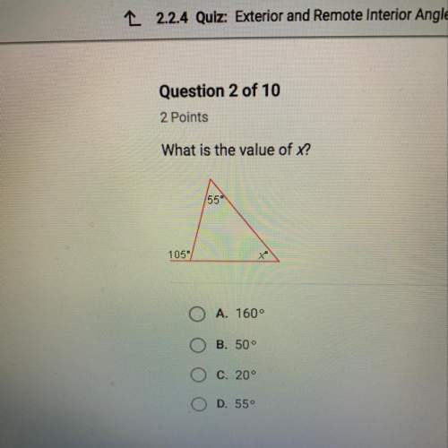 What is the value of x for this triangle?
