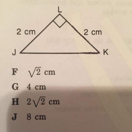 Triangle jkl is a right triangle. what is the length of jk?