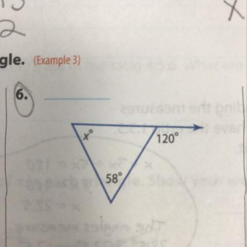 Find the value of x in each triangle