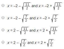 What are the zeros of the quadratic function f(x) = 2x2 + 8x – 3?