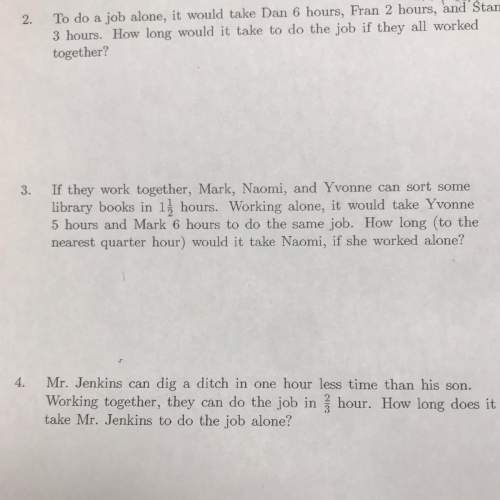 Word problems rational equations with #2, 3, and 4. choose one if you can’t do all