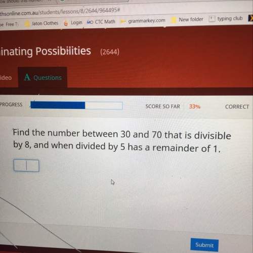 Find the number between 30 and 70 that is divisible by 8, and when divided by 5 has a remainder of 1