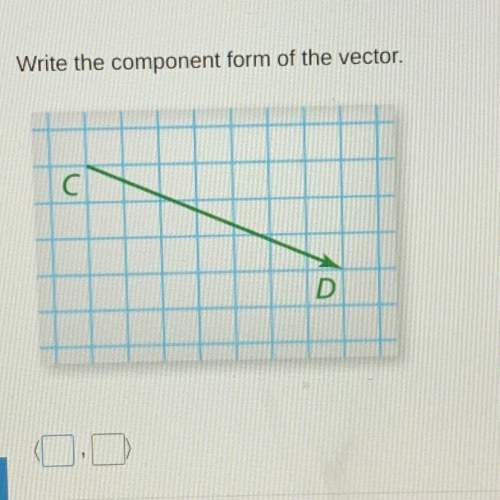 Write the component form of the vector
